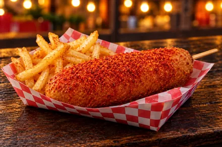 Banderilla Flamin' Hot con papas