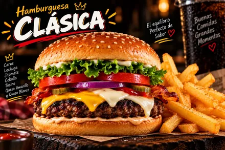 Hamburguesa clásica